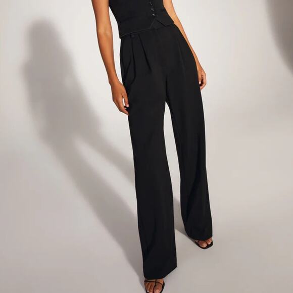 NWT Favorite Daughter THE FAVORITE PANT black 16 petite - Picture 1 of 8